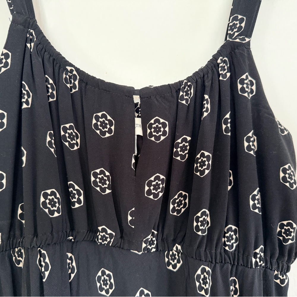 Maxi Dress - Black/White Pattern